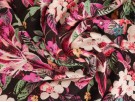 Panama Viscose Fabric - Lily Print